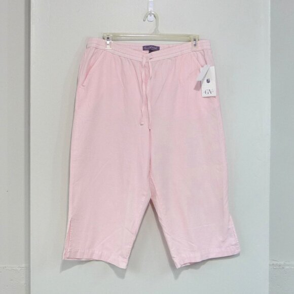 Gloria Vanderbilt Pink Capri Pull On XL Petite - Picture 1 of 12